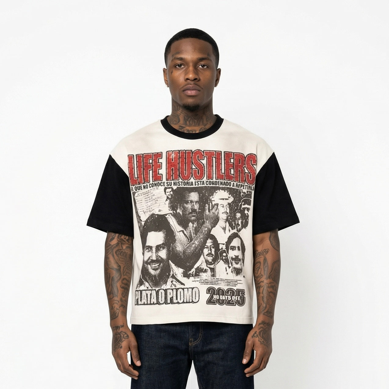 Life Hustlers “ Plata o plomo” shirt