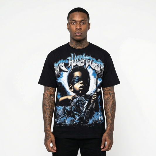 Life Hustlers “Warrior Girl” Black tee